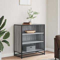 vidaXL Sideboard Grey Sonoma 68x35x76 cm Engineered Wood and Metal 3