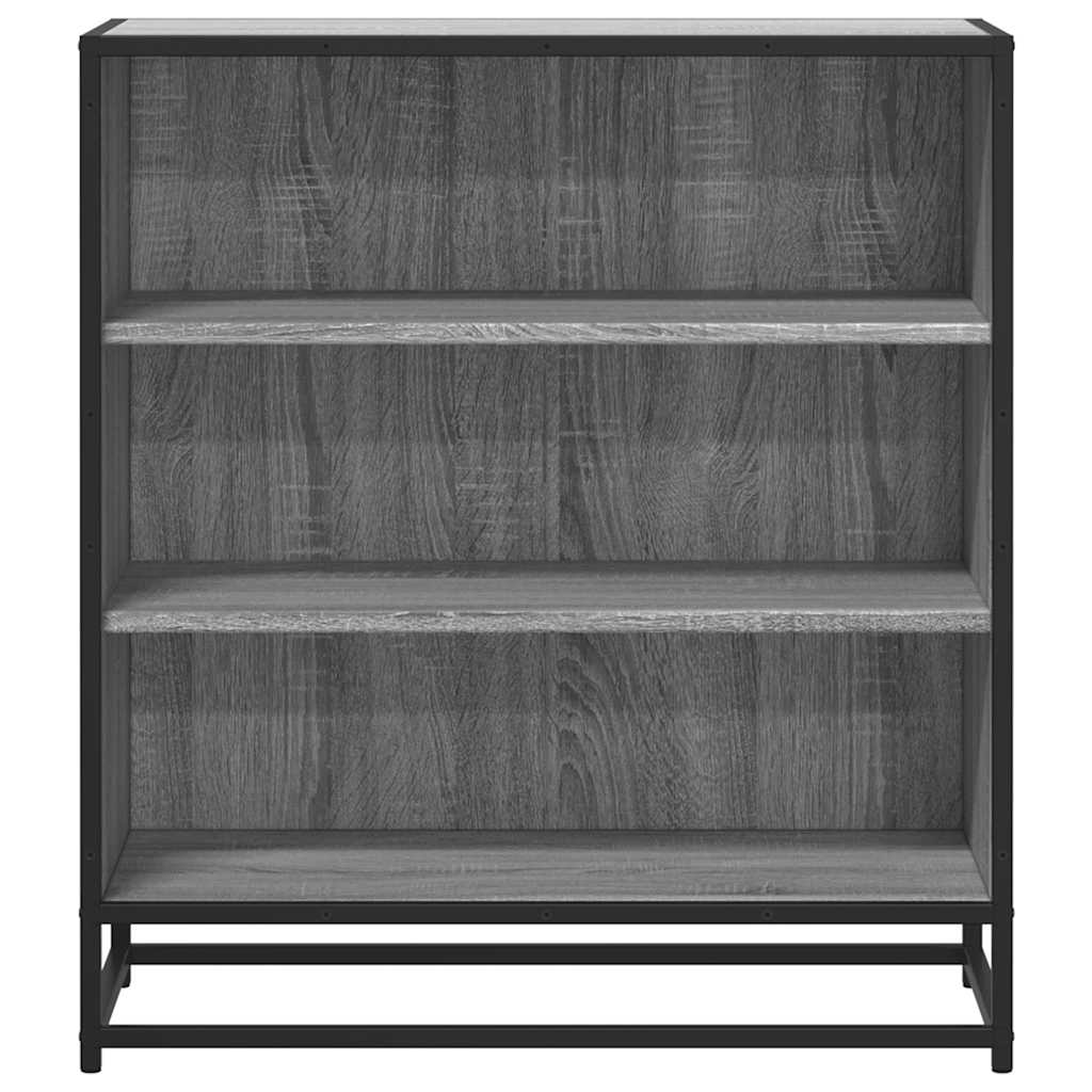 vidaXL Sideboard Grey Sonoma 68x35x76 cm Engineered Wood and Metal 4