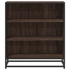 vidaXL Sideboard Brown Oak 68x35x76 cm Engineered Wood and Metal 4
