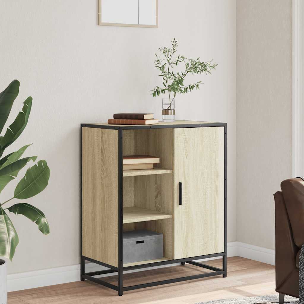 vidaXL Sideboard Sonoma Oak 62x35x76 cm Engineered Wood 3