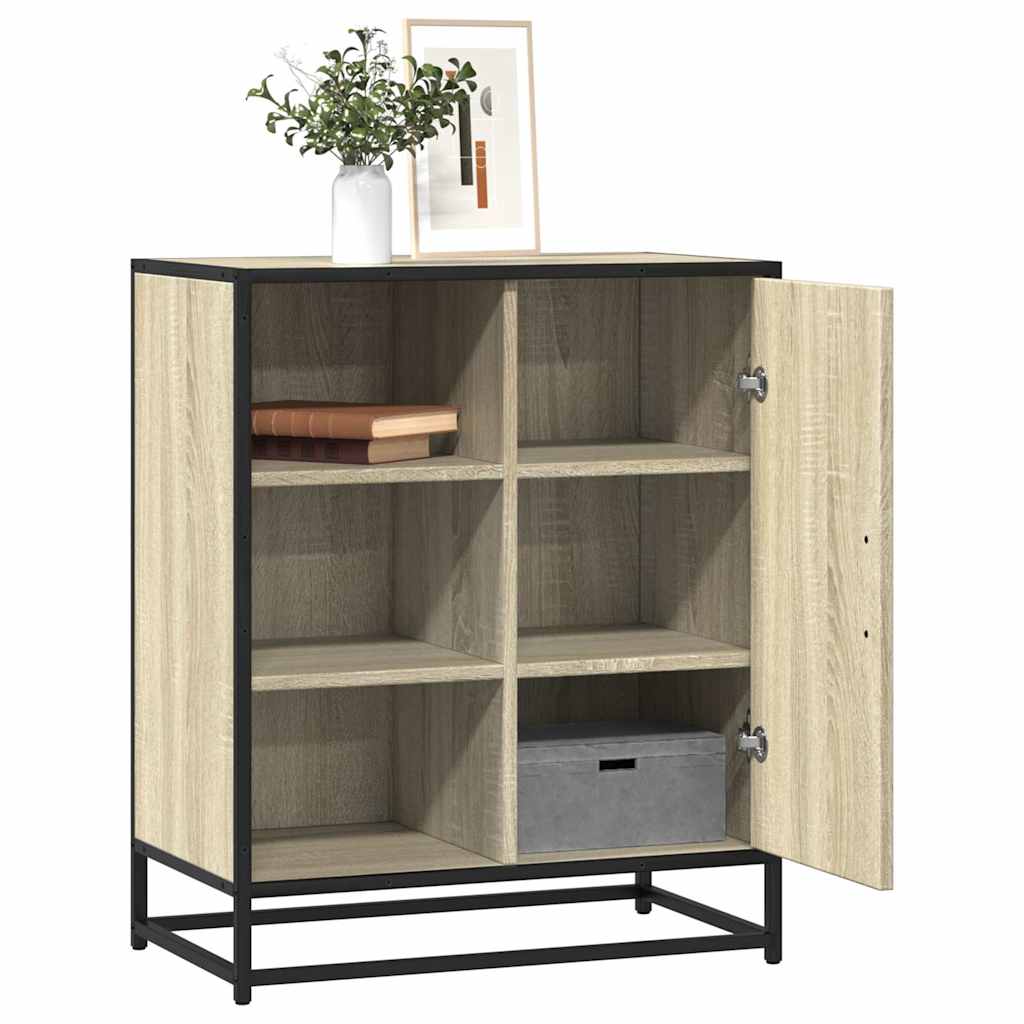 vidaXL Sideboard Sonoma Oak 62x35x76 cm Engineered Wood 1