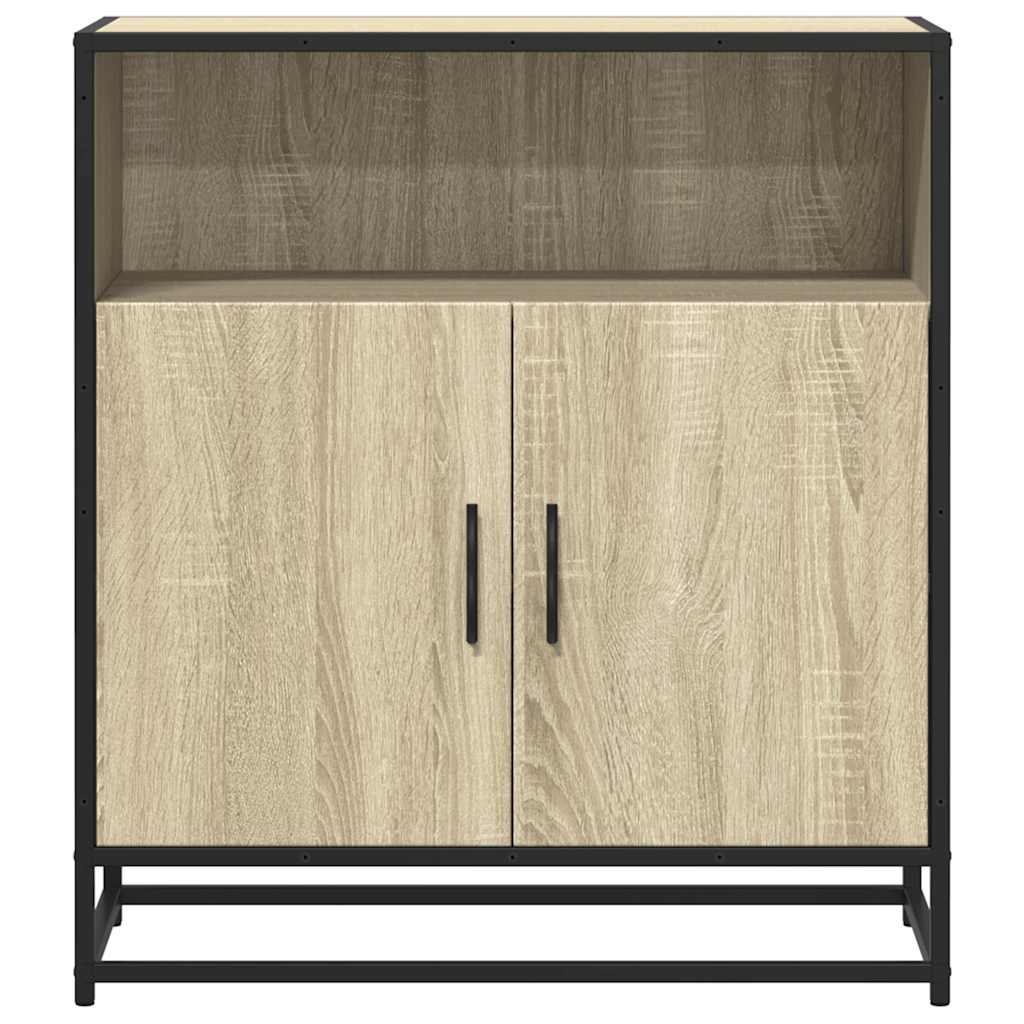 vidaXL Sideboard Sonoma Oak 68x35x76 cm Engineered Wood 4