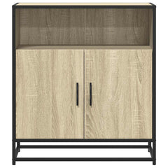 vidaXL Sideboard Sonoma Oak 68x35x76 cm Engineered Wood 4