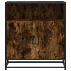 vidaXL Sideboard Smoked Oak 68x35x76 cm Engineered Wood 4
