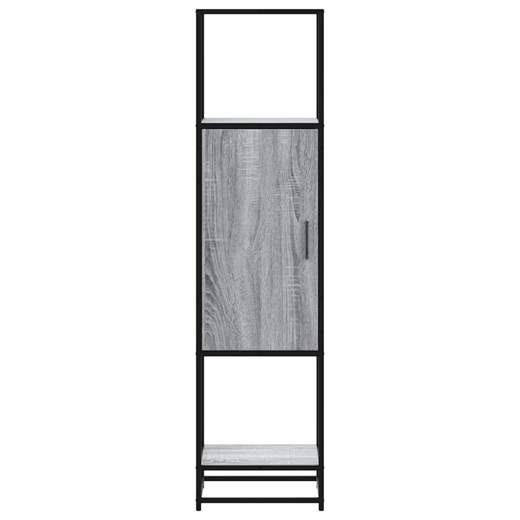 vidaXL Highboard Grey Sonoma 35.5x35x139 cm Engineered Wood and Metal 4