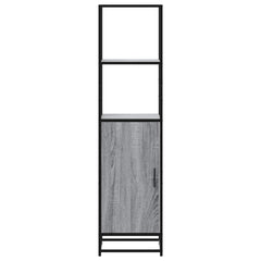 vidaXL Highboard Grey Sonoma 35.5x35x139 cm Engineered Wood and Metal 4