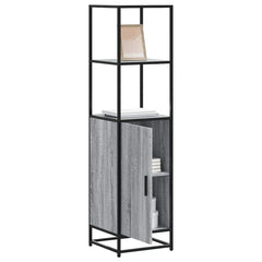 vidaXL Highboard Grey Sonoma 35.5x35x139 cm Engineered Wood and Metal 1