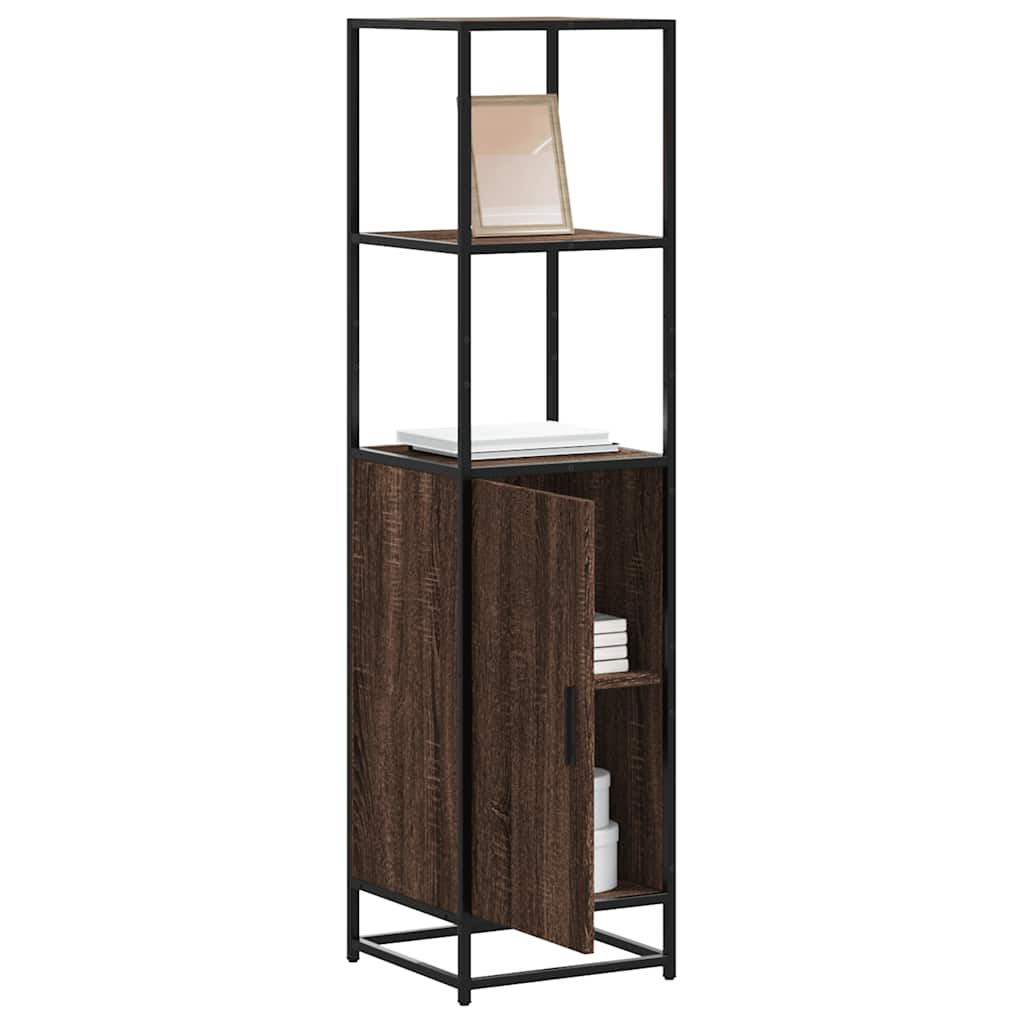 vidaXL Highboard 35.5x35x139 cm Engineered Wood and Metal