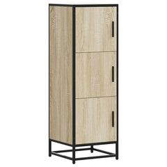 vidaXL Highboard Sonoma Oak 35.5x35x106.5 cm Engineered Wood and Metal 2