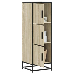 vidaXL Highboard Sonoma Oak 35.5x35x106.5 cm Engineered Wood and Metal 1