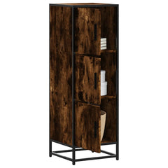vidaXL Highboard Smoked Oak 35.5x35x106.5 cm Engineered Wood and Metal 1