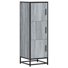 vidaXL Highboard Grey Sonoma 35.5x35x106.5 cm Engineered Wood and Metal 2