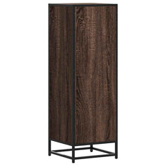 vidaXL Highboard Brown Oak 35.5x35x106.5 cm Engineered Wood and Metal 6