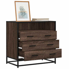 Drawer Cabinet 70x41x70 cm Engineered Wood Brown oak
