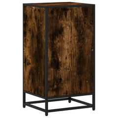 vidaXL Book Cabinet Smoked Oak 40x35x76 cm Engineered Wood 6