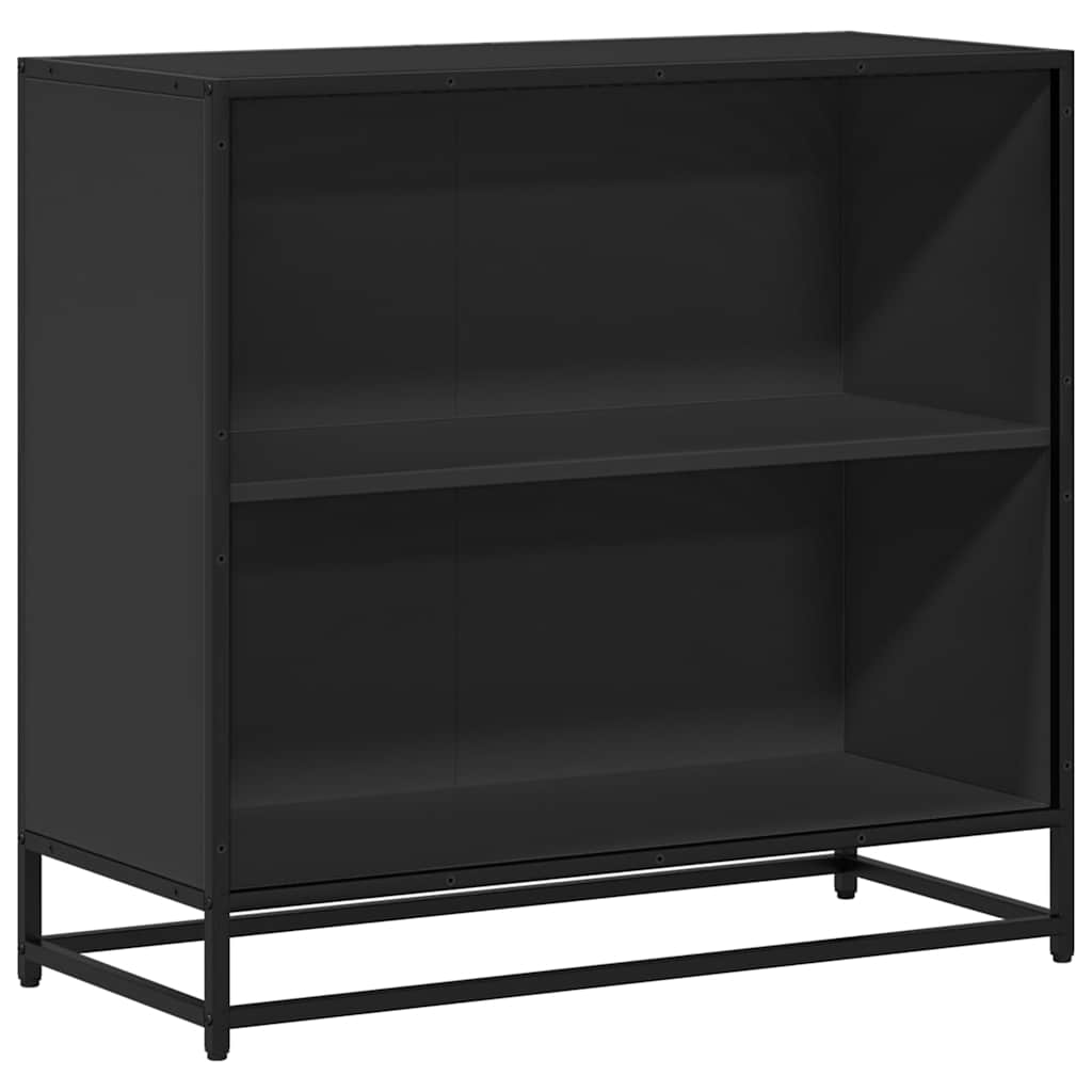 vidaXL Book Cabinet Black 80.5x35x76 cm Engineered Wood 2