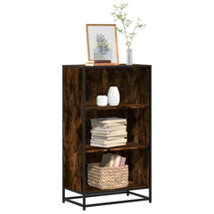 vidaXL Book Cabinet Smoked Oak 60x35x107.5 cm Engineered Wood 1