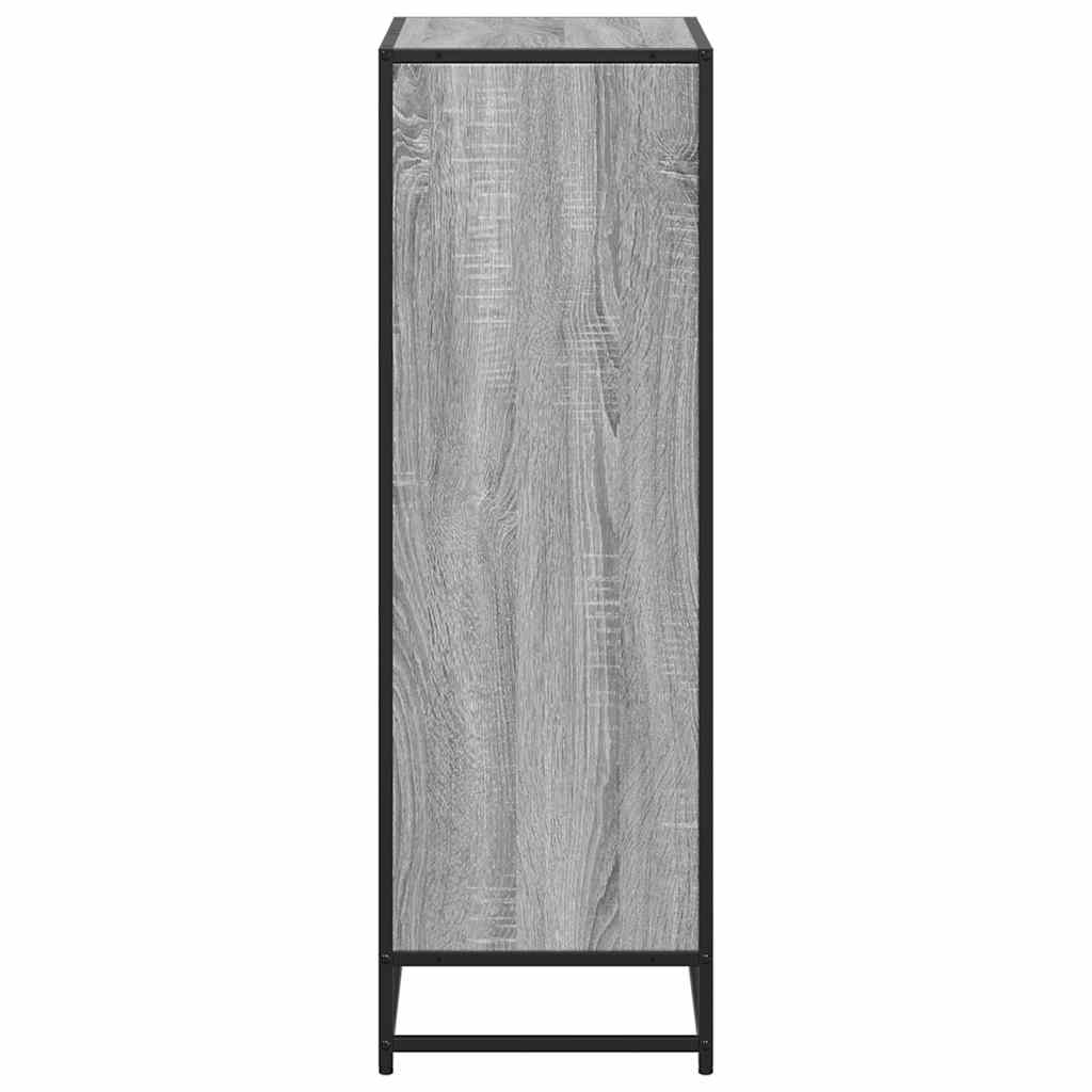 vidaXL Book Cabinet Grey Sonoma 60x35x107.5 cm Engineered Wood 5