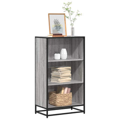 vidaXL Book Cabinet Grey Sonoma 60x35x107.5 cm Engineered Wood 1