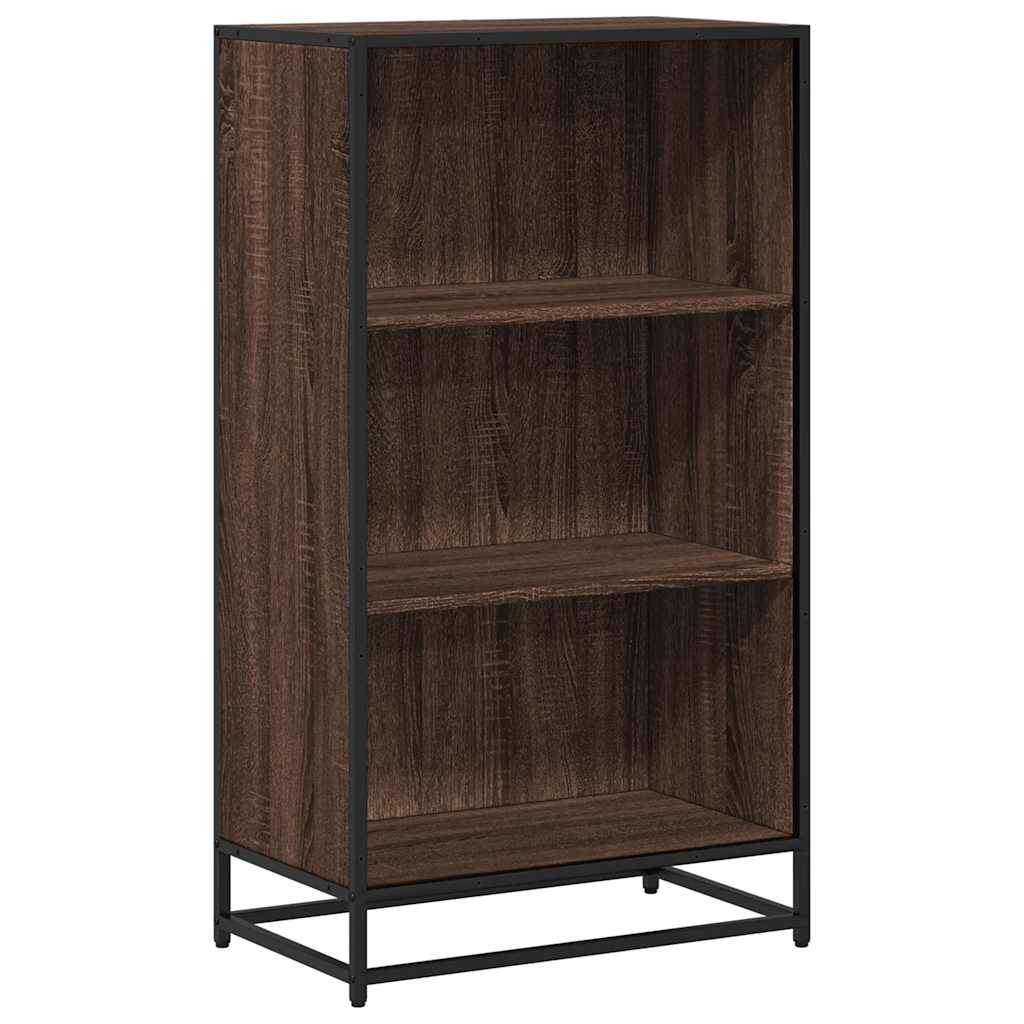 vidaXL Book Cabinet Brown Oak 60x35x107.5 cm Engineered Wood 2