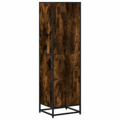vidaXL Book Cabinet Smoked Oak 40x35x139 cm Engineered Wood 6