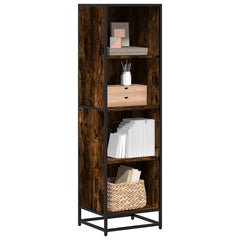 vidaXL Book Cabinet Smoked Oak 40x35x139 cm Engineered Wood 1