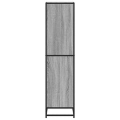 vidaXL Book Cabinet Grey Sonoma 40x35x139 cm Engineered Wood 5