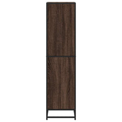 vidaXL Book Cabinet Brown Oak 40x35x139 cm Engineered Wood 5