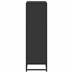 vidaXL Book Cabinet Black 65.5x33x107.5 cm Engineered Wood 5