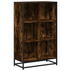 vidaXL Book Cabinet Smoked Oak 65.5x33x107.5 cm Engineered Wood 2