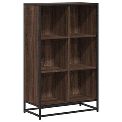 vidaXL Book Cabinet Brown Oak 65.5x33x107.5 cm Engineered Wood 2