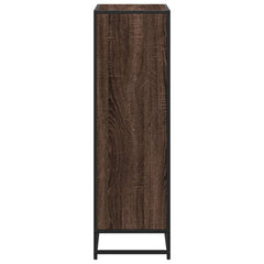 vidaXL Book Cabinet Brown Oak 65.5x33x107.5 cm Engineered Wood 5