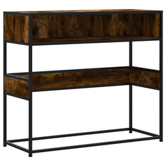 Console Table 90x35x80 cm Engineered Wood Smoked oak