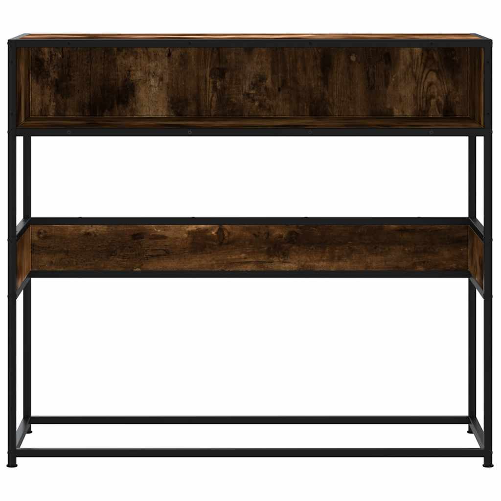Console Table 90x35x80 cm Engineered Wood Smoked oak