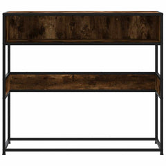 Console Table 90x35x80 cm Engineered Wood Smoked oak