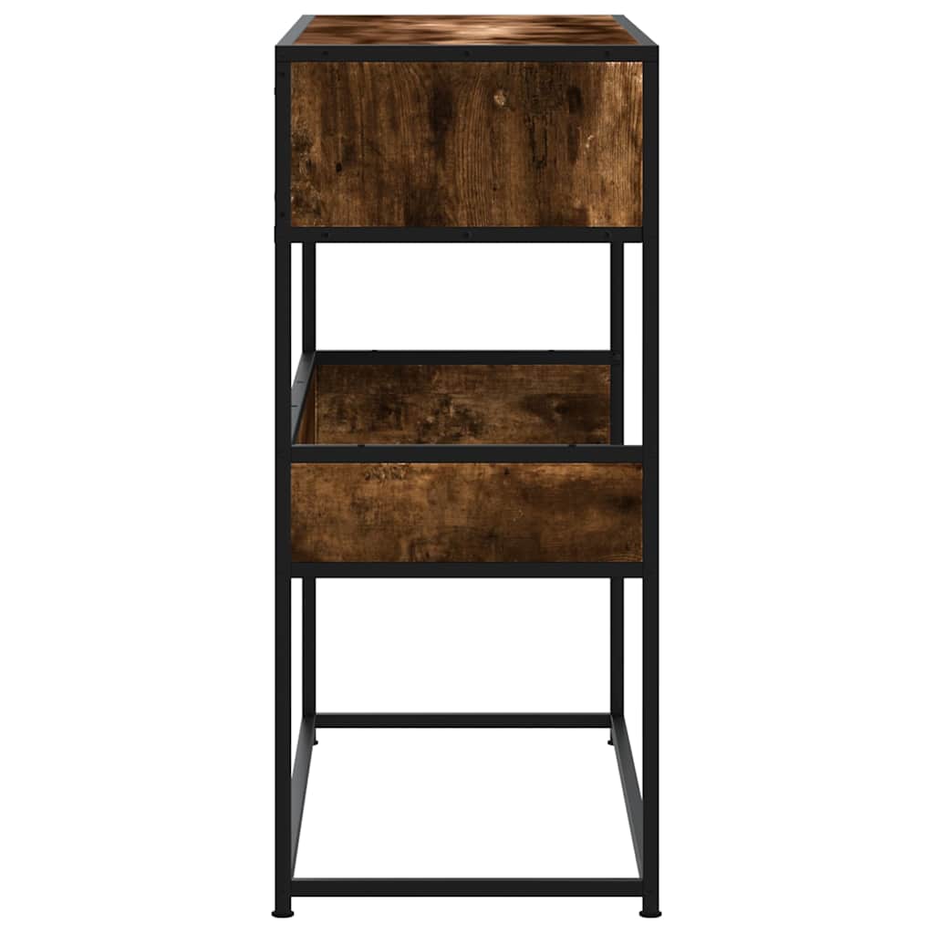 Console Table 90x35x80 cm Engineered Wood Smoked oak