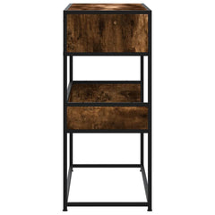 Console Table 90x35x80 cm Engineered Wood Smoked oak