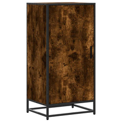 vidaXL Shoe Rack Smoked Oak 48x38x97.5 cm Engineered Wood 2