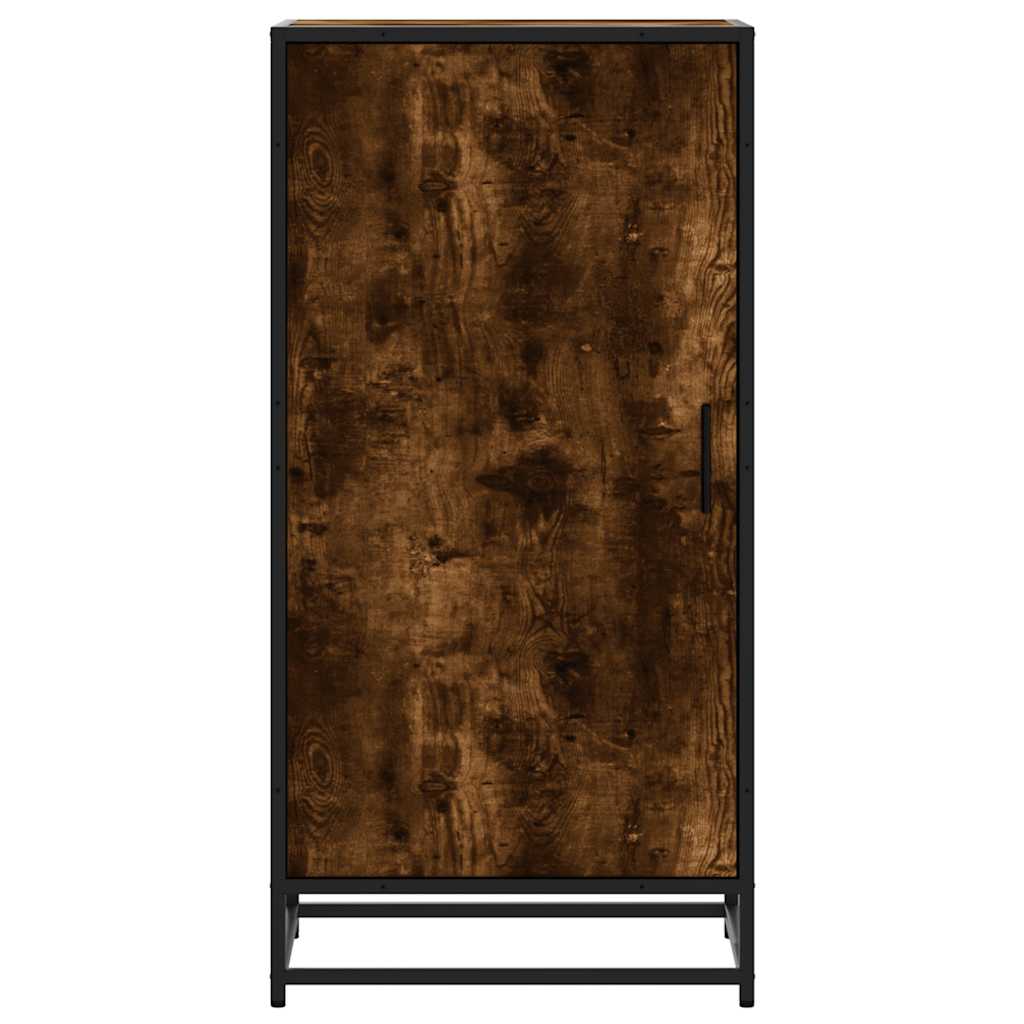 vidaXL Shoe Rack Smoked Oak 48x38x97.5 cm Engineered Wood 4