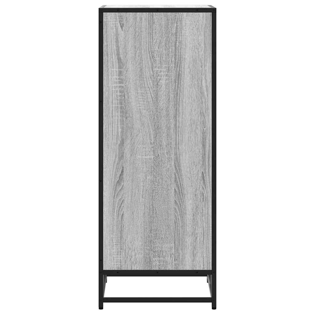 vidaXL Shoe Rack Grey Sonoma 48x38x97.5 cm Engineered Wood 5