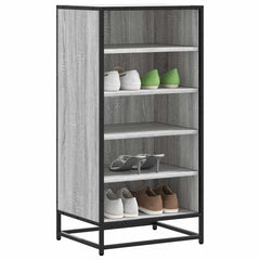 vidaXL Shoe Rack Grey Sonoma 48x38x97.5 cm Engineered Wood 1