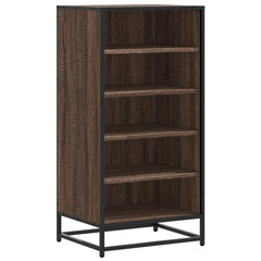 vidaXL Shoe Rack Brown Oak 48x38x97.5 cm Engineered Wood 2