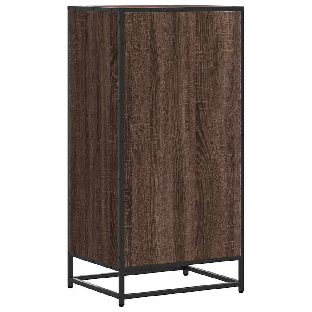 vidaXL Shoe Rack Brown Oak 48x38x97.5 cm Engineered Wood 6