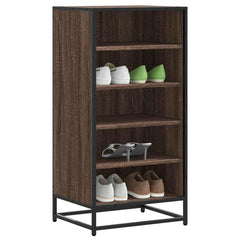 vidaXL Shoe Rack Brown Oak 48x38x97.5 cm Engineered Wood 1