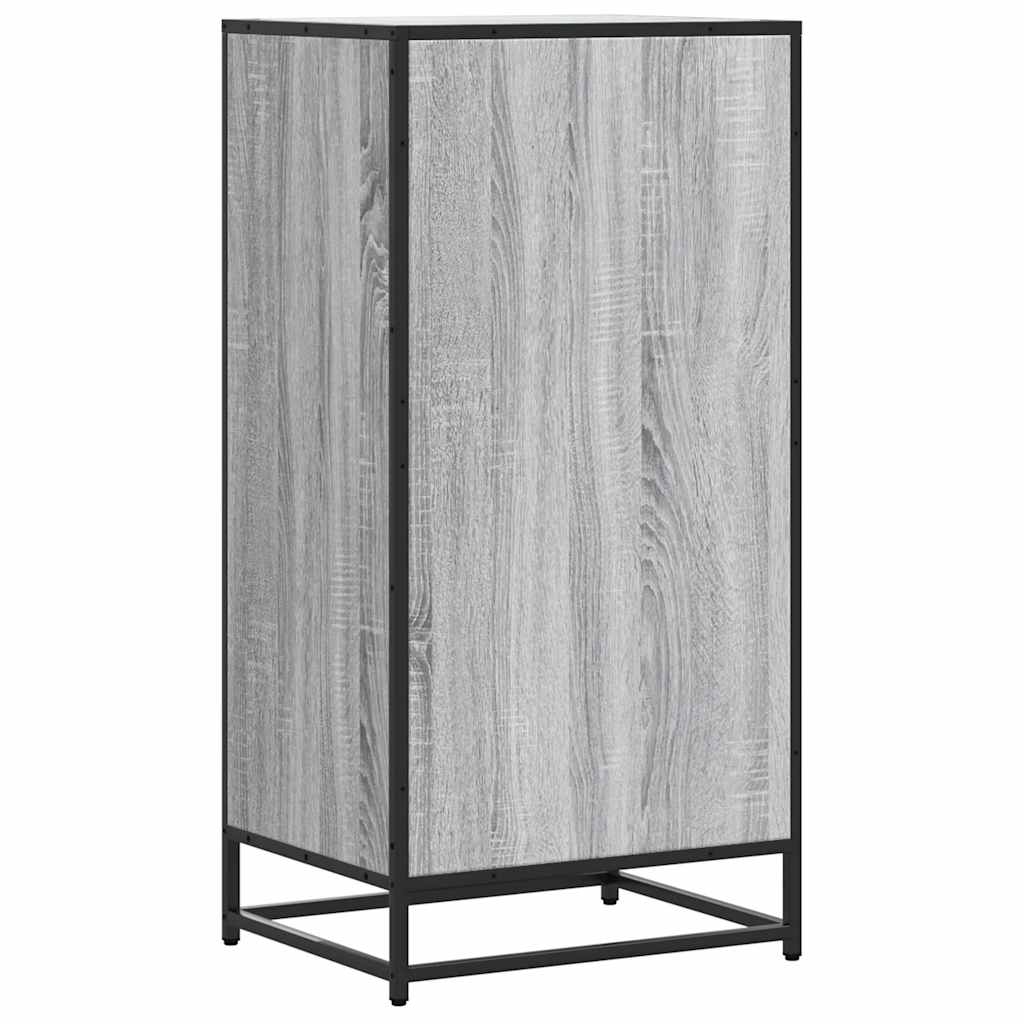 vidaXL Shoe Rack Grey Sonoma 48x38x97.5 cm Engineered Wood 6