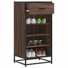 vidaXL Shoe Rack Brown Oak 48x38x97.5 cm Engineered Wood 1