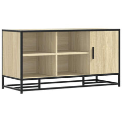 vidaXL Shoe Bench Sonoma Oak 100x40x53.5 cm Engineered Wood and Metal 2