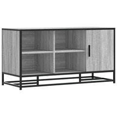 vidaXL Shoe Bench Grey Sonoma 100x40x53.5 cm Engineered Wood and Metal 2