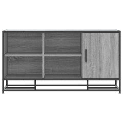 vidaXL Shoe Bench Grey Sonoma 100x40x53.5 cm Engineered Wood and Metal 4