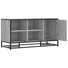 vidaXL Shoe Bench Grey Sonoma 100x40x53.5 cm Engineered Wood and Metal 5